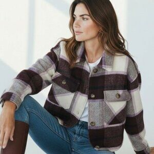Ashley by 26 international plaid flannel Jacket